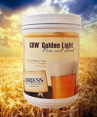 MALT EXTRACT LME 2 CANS BRIESS CBW GOLDEN LIGHT BEER KIT INGREDIENT LIQUID SYRUP
