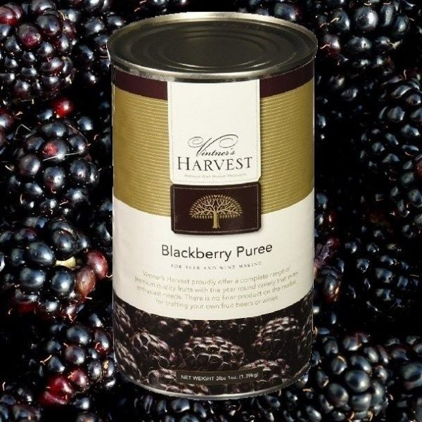 BLACKBERRY FRUIT PUREE VINTNERS HARVEST WINE BEER MEAD MOCKTAIL BASE 49oz CAN Hobby Homebrew