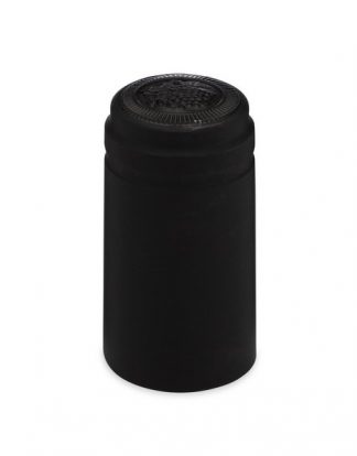 LARGE SHRINK CAPSULES 500 MATTE BLACK Winery Quality Heat Shrink Caps for LARGE LIP Wine Bottles
