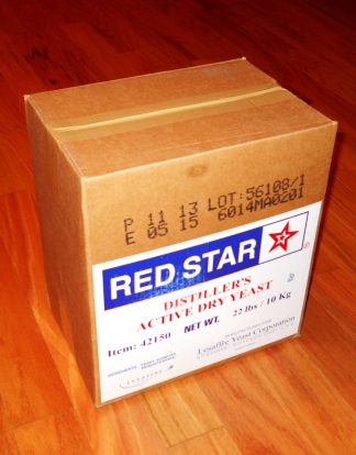 DISTILLERS YEAST 22lb BOX PACK RED STAR DADY FOR BOURBON WHISKEY VODKA MOONSHINE