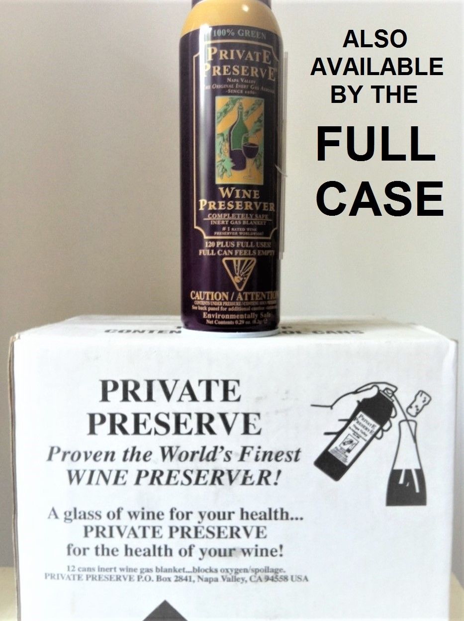 PRIVATE PRESERVE Wine Preserver Inert Gas Aerosol Wine Bottle Sparging System FREE SHIPPING (No Discount in Cart) - Image 7