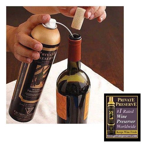 PRIVATE PRESERVE Wine Preserver Inert Gas Aerosol Wine Bottle Sparging System FREE SHIPPING (No Discount in Cart) - Image 9