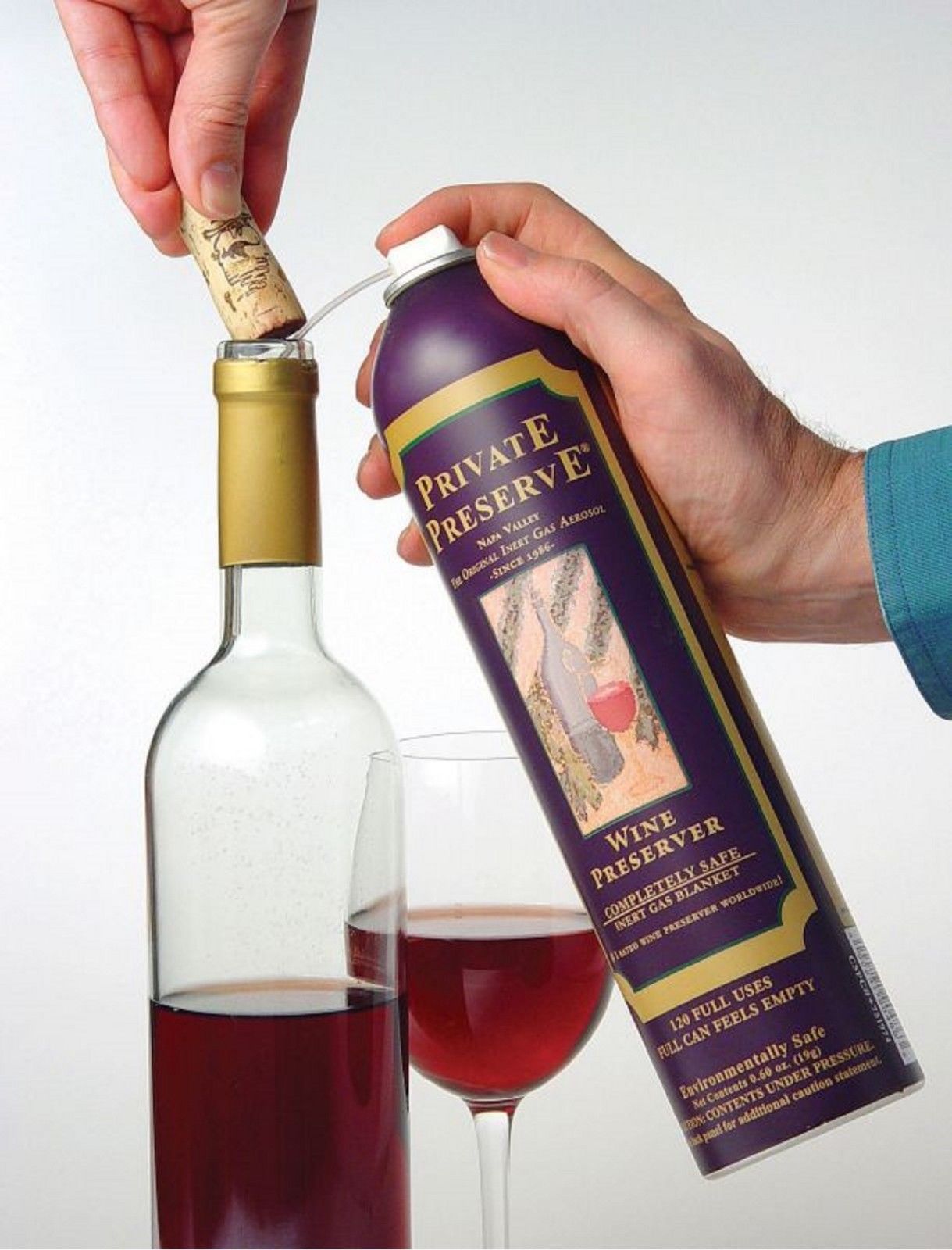 PRIVATE PRESERVE Wine Preserver Inert Gas Aerosol Wine Bottle Sparging System FREE SHIPPING (No Discount in Cart) - Image 10