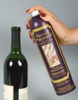 PRIVATE PRESERVE Wine Preserver Inert Gas Aerosol Wine Bottle Sparging System FREE SHIPPING (No Discount in Cart)