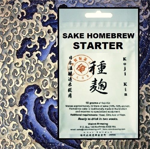 SAKE KIT KOJI KIN STARTER 10g COMPLETE KIT for GOURMET SAKI RICE WINE 14-19% - Image 2