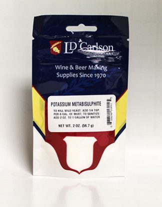 POTASSIUM METABISULFITE LD Carlson META 2oz WITH FREE CAMPDEN TABLET SCOOP (Not Sodium)