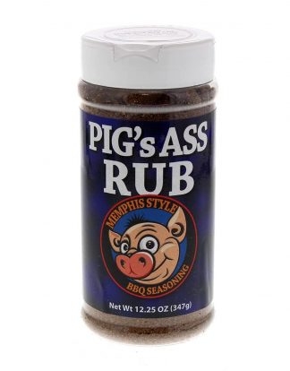 Pig's Ass Rub Memphis Style BBQ Seasoning 12.25oz Bottle Dry Rub for pigs ass