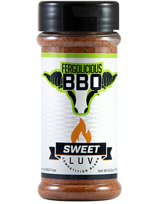 Fergolicious Sweet Sweet Luv Rub - 6.2 Ounce Shaker Jar As Seen on Food Network, Grill Masters, and BBQ Pitmasters