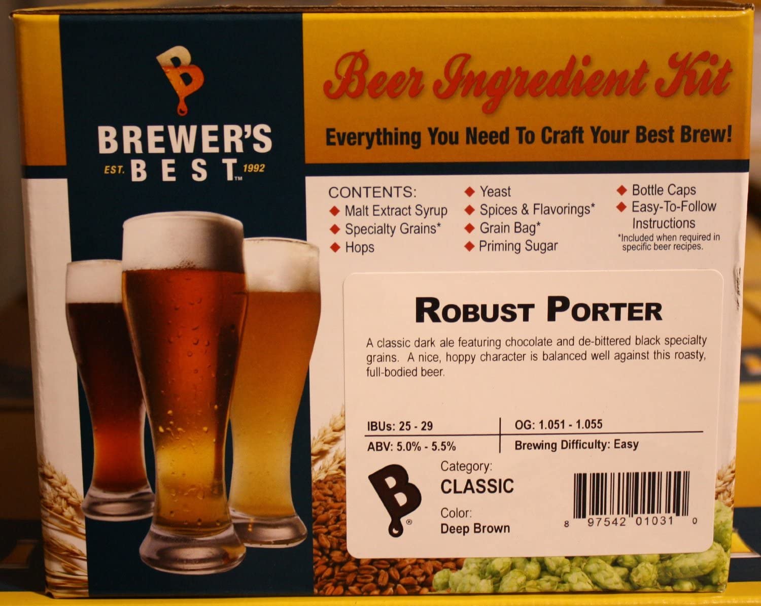 Brewer's Best Robust Porter Homebrew Beer Ingredient Kit 1031 - Image 2