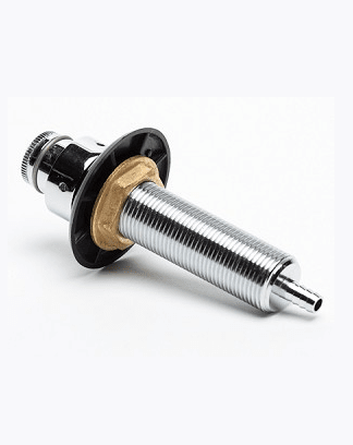 NIPPLE SHANK ASSEMBLY 4.5" 1/4" ID Bore Krome Dispense C320 Chrome Plated Brass