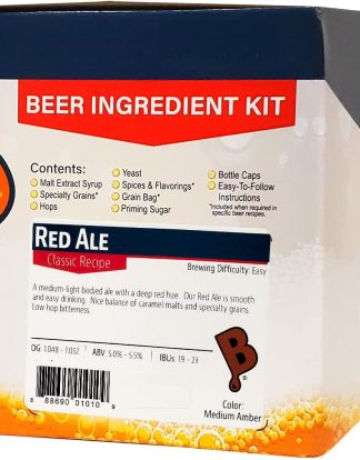 Brewer's Best Red Ale Homebrew Beer Ingredient Kit