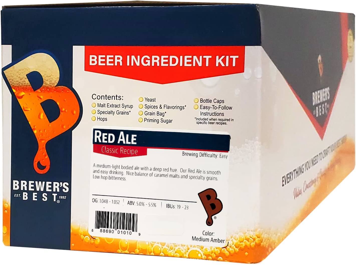 Brewer's Best Red Ale Homebrew Beer Ingredient Kit