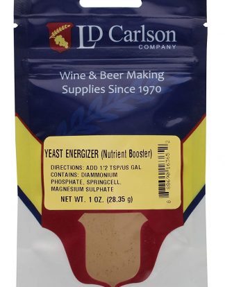 YEAST ENERGIZER 1oz LD CARLSON Resealable Factory Packed Pouch