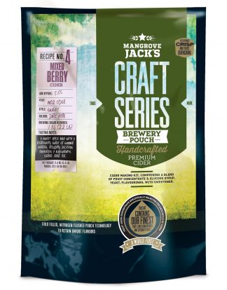 MIXED BERRY CIDER Mangrove Jack's British Series Hard Cider Recipe Kit No 4 2.4 kg CZZZ0006