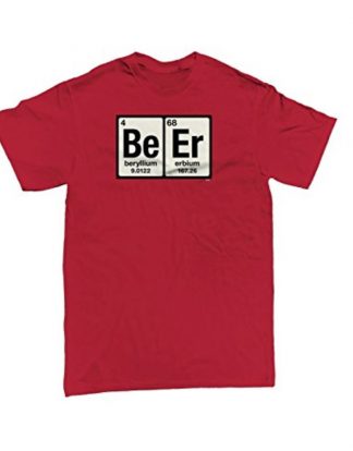 Beer Table Of Elements Men's T-shirt - FREE SHIPPING - Pun on Periodic Table of the Elements