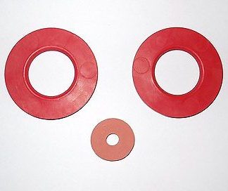 GROWLER GASKETS 2 GIANT 2" RED RUBBER FLIP TOP SEALS FITS 2 LITER BEER BOTTLES