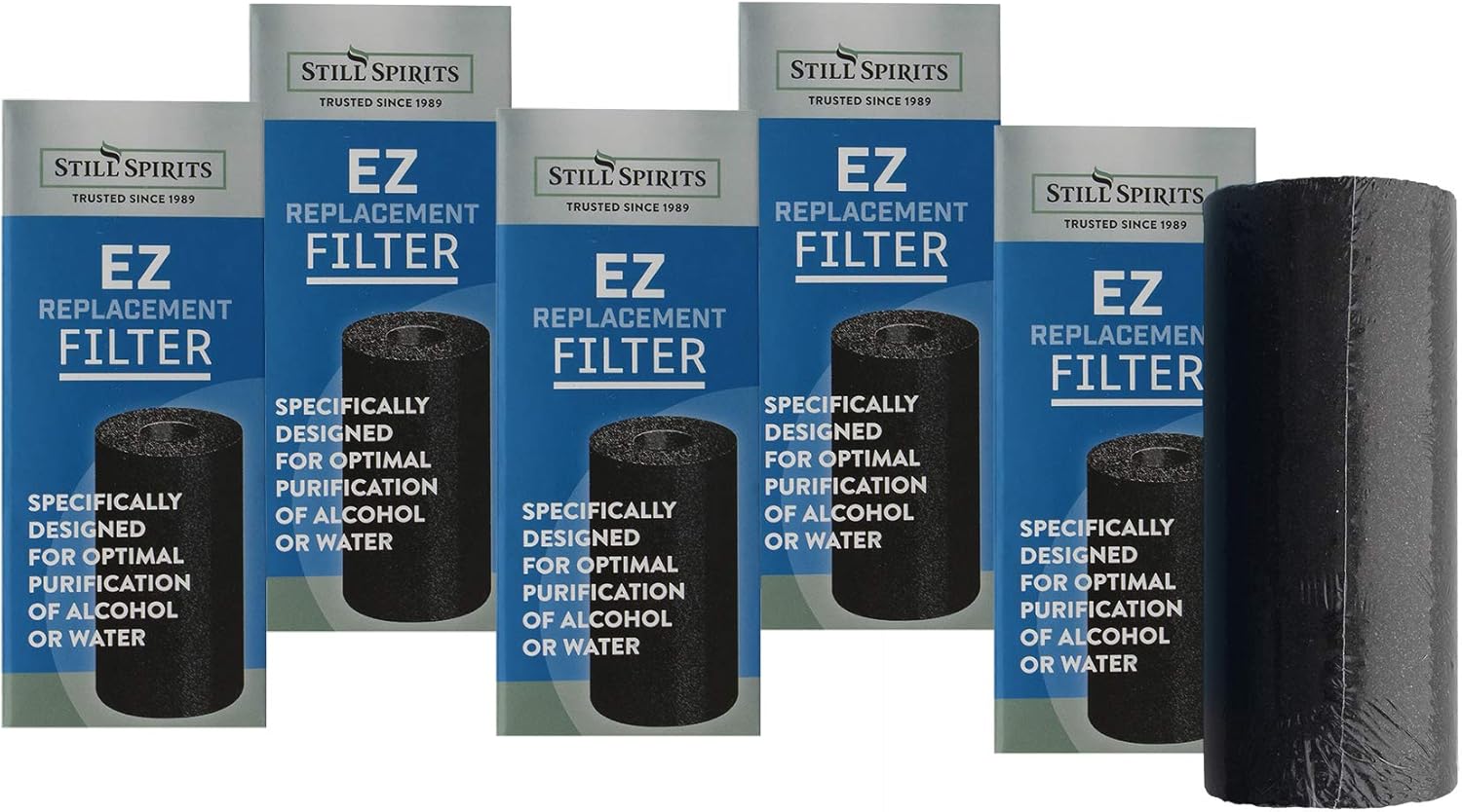 5 PACK EZ FILTER REPLACEMENT CHARCOAL FOR STILL SPIRITS EZFILTER FILTRATION SYSTEM - Image 7
