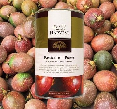 PASSION FRUIT PUREE Oregon Fruit Products (Formerly Vintners Harvest) Aseptic for use in beer wine mohito base 49oz BLADDER