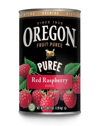 RED RASPBERRY FRUIT PUREE Oregon Fruit Products (Formerly packed as VINTNERS HARVEST) for Wine Beer Mead and Mohito Base 49oz CAN