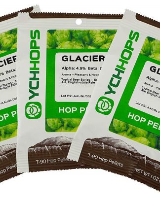 3PK GLACIER HOP PELLETS SMOOTH AND FRUITY BLACKBERRY CEDAR AROMA 3oz FACTORY PACKED