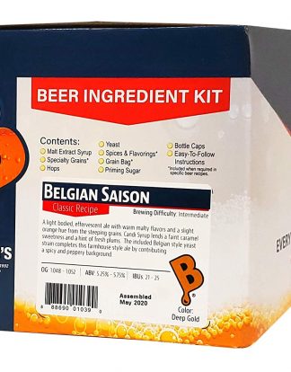 BOX KIT BELGIAN SAISON Brewer's Best Beer Ingredient Kit #1039