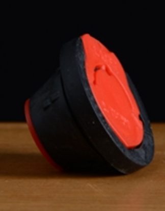 Vented Bung for German HUBER (Party Star) Mini-Keg Venting, Red and Black