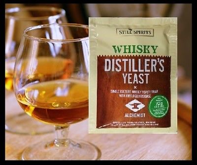 FINE WHISKY YEAST with Glucoamylase Nutrients and Trace Minerals from Still Spirits - Perfect for American Whiskey in Pot Stills 72g Pack
