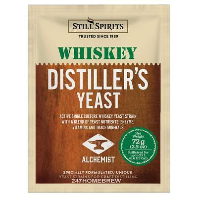 FINE WHISKY YEAST with Glucoamylase Nutrients and Trace Minerals from Still Spirits - Perfect for American Whiskey in Pot Stills 72g Pack - Image 3