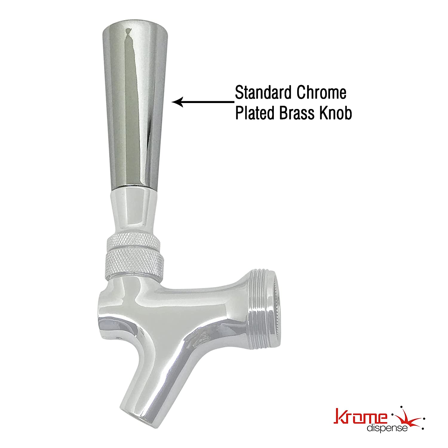 BEER PULL Unique HEAVY METAL Beer Tap Handle highly polished Chrome fits most faucets - Image 2