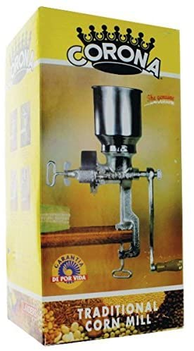 Victoria Grain Grinder with High Hopper, Corn Mill, Tinned Cast Iron  GRN-100 - The Home Depot