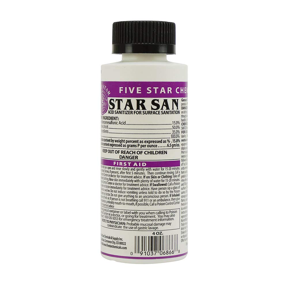 Star San Sanitizer - Economic 4 oz Bottle STARSAN