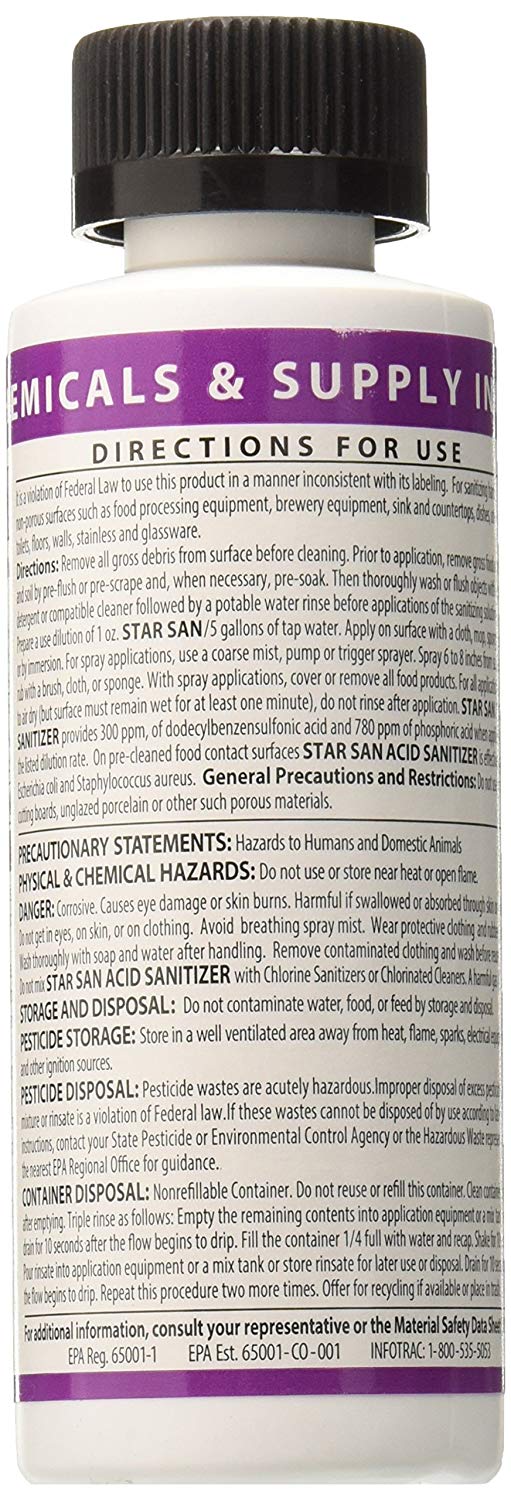 Star San Sanitizer - Economic 4 oz Bottle STARSAN - Image 4