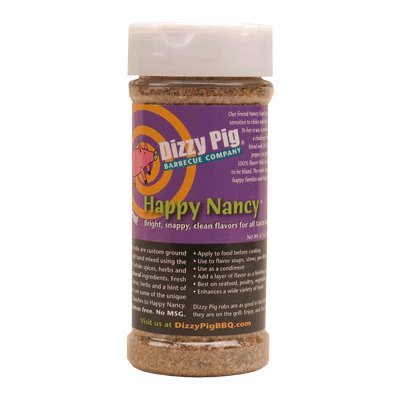 Dizzy Pig Happy Nancy Mild Seasoning Spice Blend and BBQ Rub - 8 oz