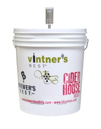 LDC 7.8 Gallon PRIMARY FERMENTER Bucket Fermenting KIT with Airlock Drilled Lid and Grommet