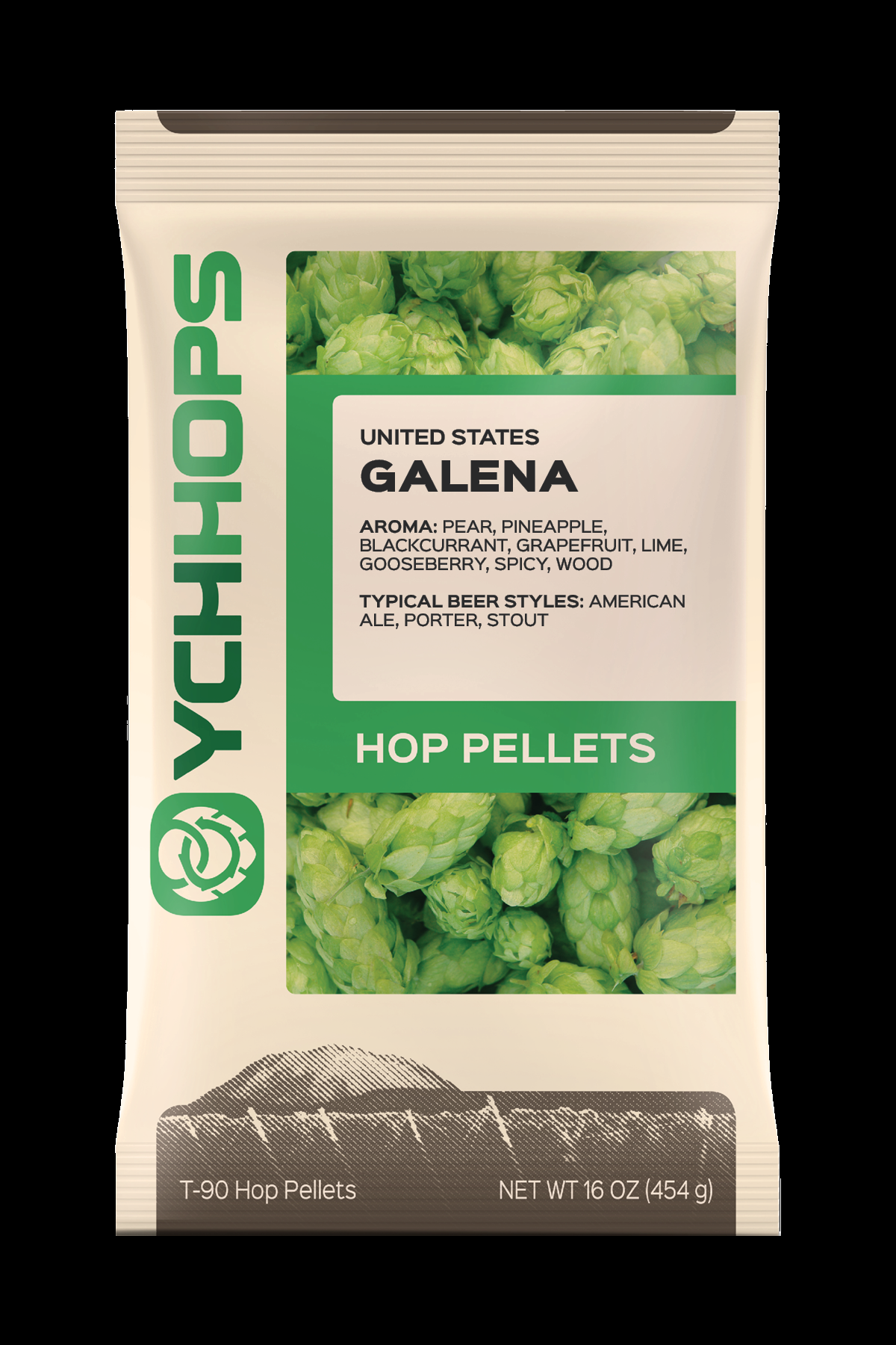 Galena Hops Hop Pellets for Home Brewing 1 lb