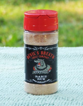 RABID RUB 3oz DEVILS BREATH CHILE COMPANY WEREWOLF DRY RUB FOR BBQ …