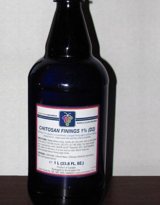 1L BOTTLE CHITOSAN WINE FINING for CRYSTAL CLEAR ALCOHOL!