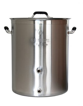 Brewer's Beast 16 gal Stainless Steel Home brewing Kettle - With Two Welded Ports - OUR PICK BEST 16 GAL KETTLE