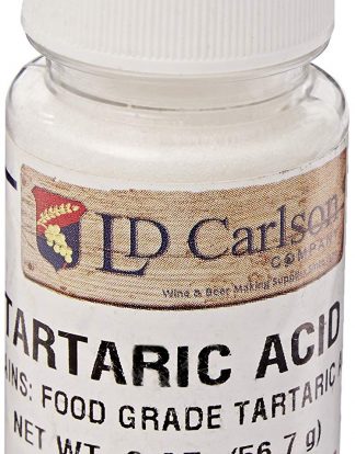 NATURAL GRAPE TARTARIC ACID 2oz BOTTLE DISTILLERIE MAZZARI Packed by LD Carlson