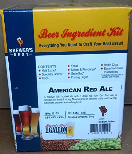 AMERICAN RED ALE Beer Kit Brewers Best One Gallon Home Brew Beer Ingredient Kit - Image 2
