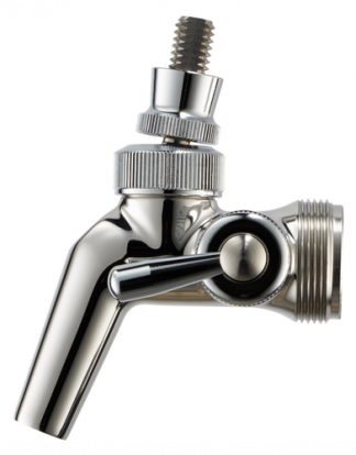 Perlick 650SS Flow Control Forward Sealing Beer Faucet - Stainless Steel