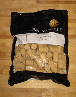 Belgian Style Beer Bottle Corks 25.5X44mm 100 Pack PRESANITIZED