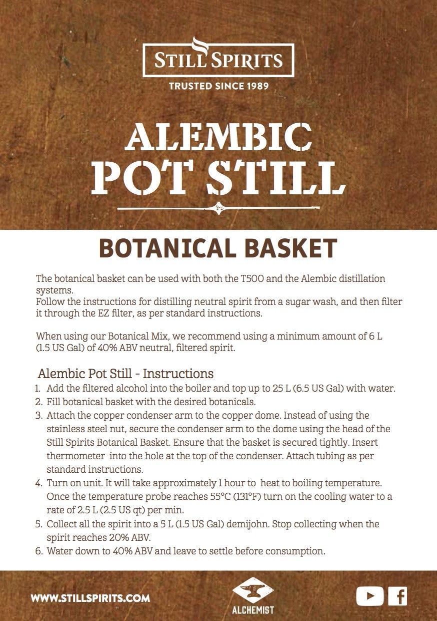 Still Spirits Botanical Basket - Attaches directly to Alembic Dome OR T500 Condenser - Image 3