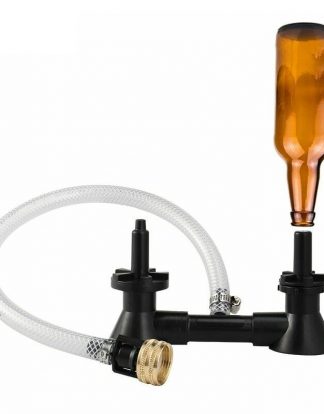 Double Blast Bottle Washer by Fermtech with CARBOY WASHER ATTACHMENT