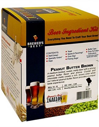 PEANUT BUTTER BROWN Brewer's Best One Gallon Home Brew Beer Ingredient Box Kit