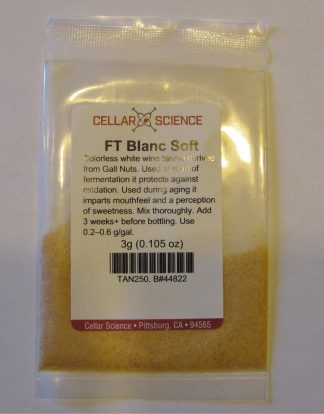 TANNIN FT Blanc Soft "SCOTT'TAN" by Scott Laboratories 3g Dose Pack from Cellar Science