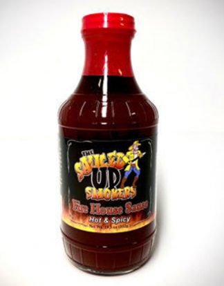 FIRE HOUSE Glass Bottle Small Batch LOCAL BBQ Sauce 20oz Wet Sauce NAILS the KC/STL Fusion
