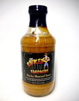 MACHO MUSTARD Glass Bottle Small Batch LOCAL BBQ Sauce 20oz South Carolina Style Bar-B-Q Wet Sauce