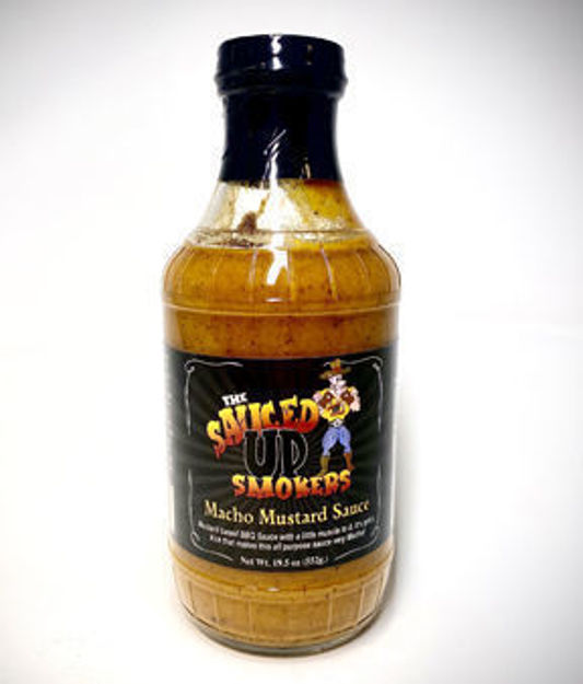 MACHO MUSTARD Glass Bottle Small Batch LOCAL BBQ Sauce 20oz South Carolina Style Bar-B-Q Wet Sauce