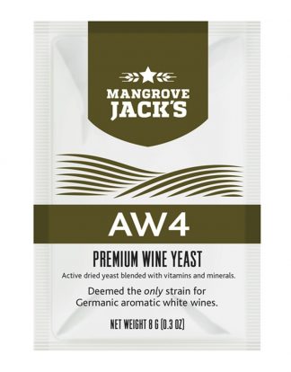 AW4 Mangrove Jack's Premium Specialty Wine Yeast 8g Packet for Germanic Aromatic White Wines